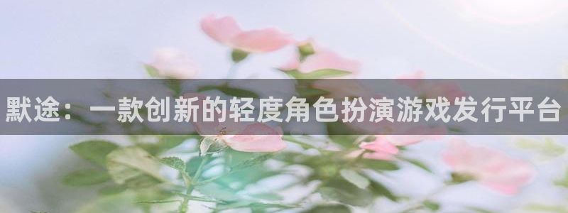 新航娱乐公司简介和历史背景怎么写：默途：一款创新的轻度角色扮演游戏发行平台